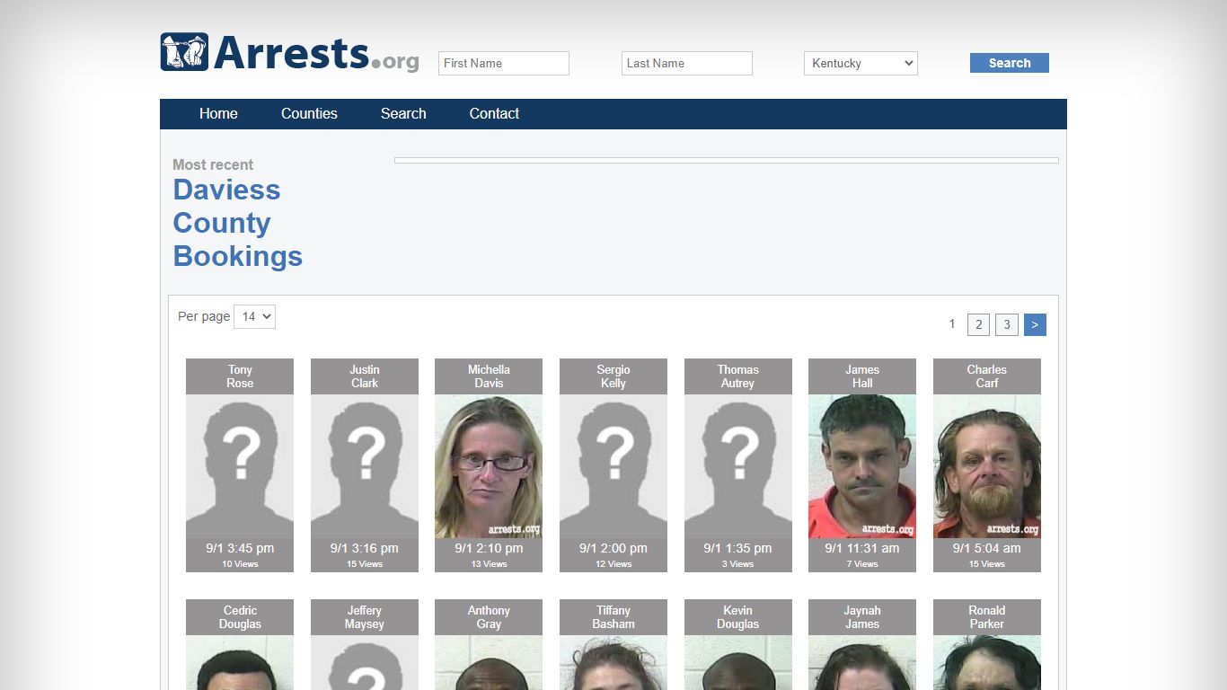 Daviess County Arrests and Inmate Search